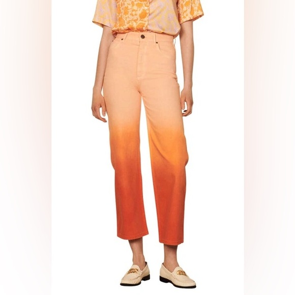 NWT Sandro Rodrigue Ombré Crop Nonstretch Jeans. Size 2 - Picture 6 of 9